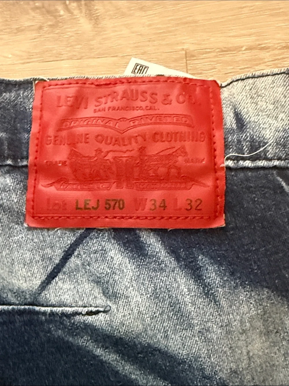 Levi’s Engineered Men's Tie-Dye Denim Jeans Style LEJ 570 - Baggy Taper Fit